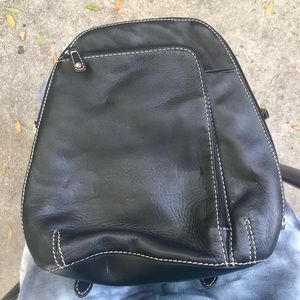 Small black purse backpack